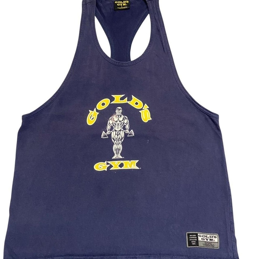 Y2K Blue Gold's Gym Tank Top